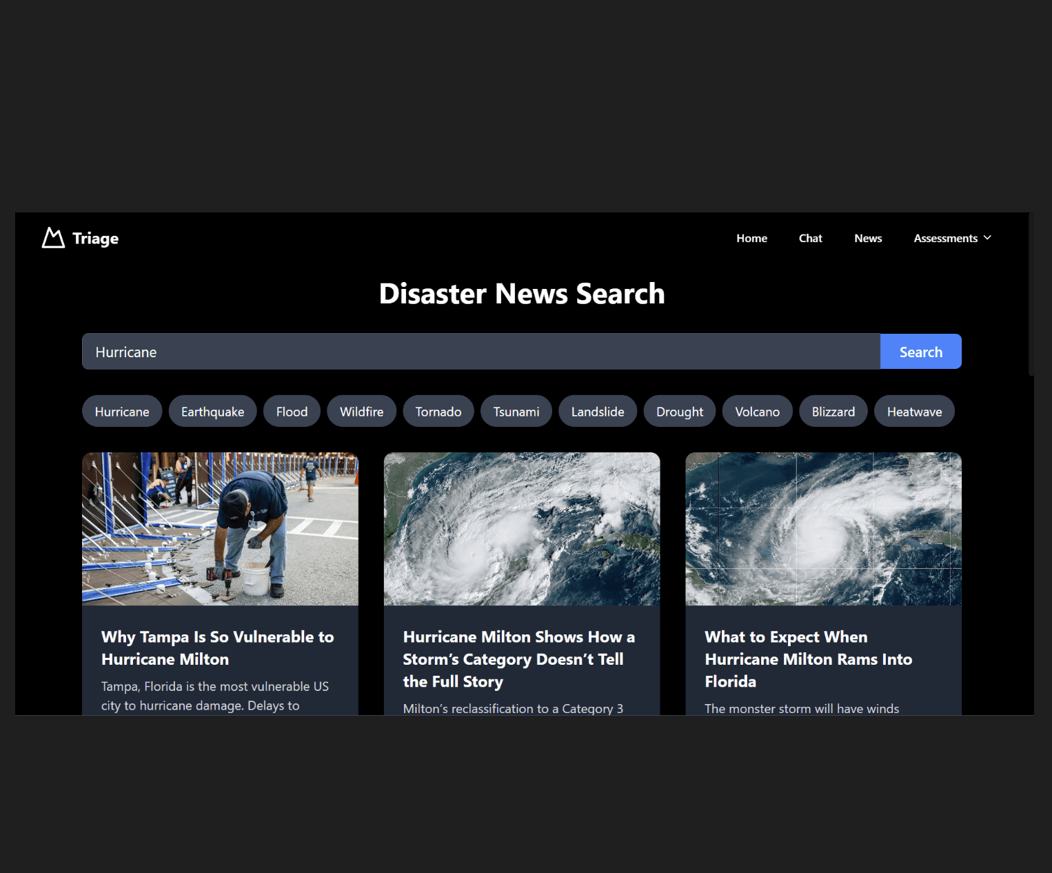 Disaster News